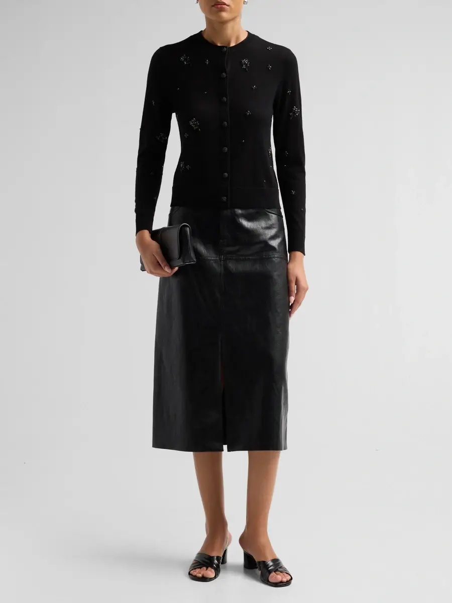 Kobi Halperin Women's Esme Embellished Merino Wool Cardigan | Thumbnail 2