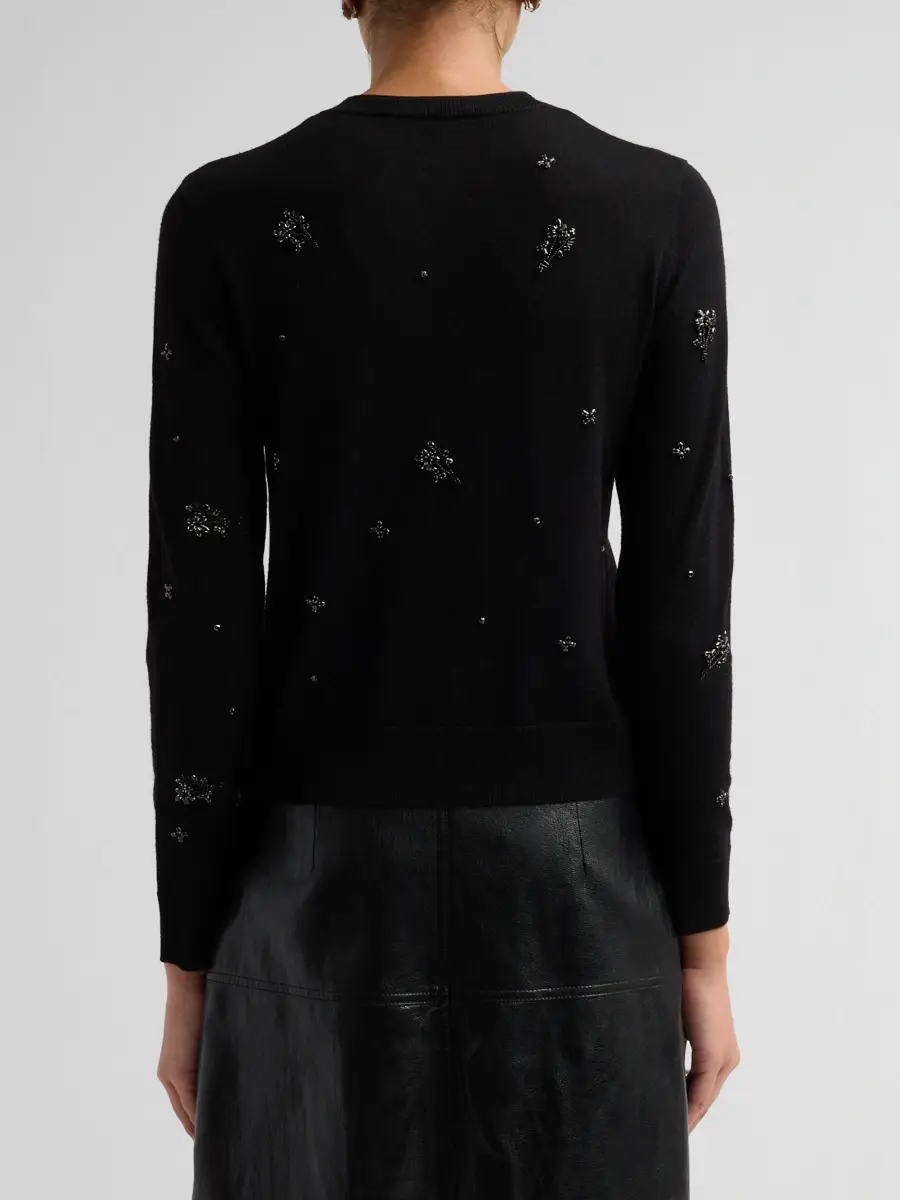 Kobi Halperin Women's Esme Embellished Merino Wool Cardigan | Thumbnail 3