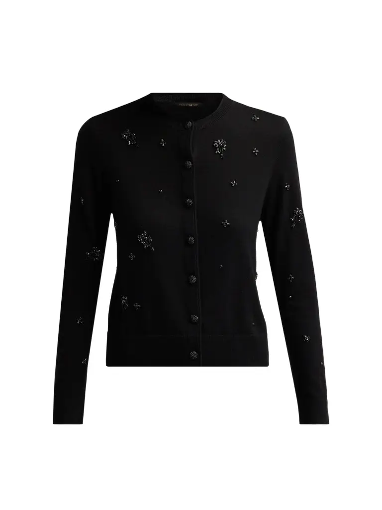 Women's Esme Embellished Merino Wool Cardigan