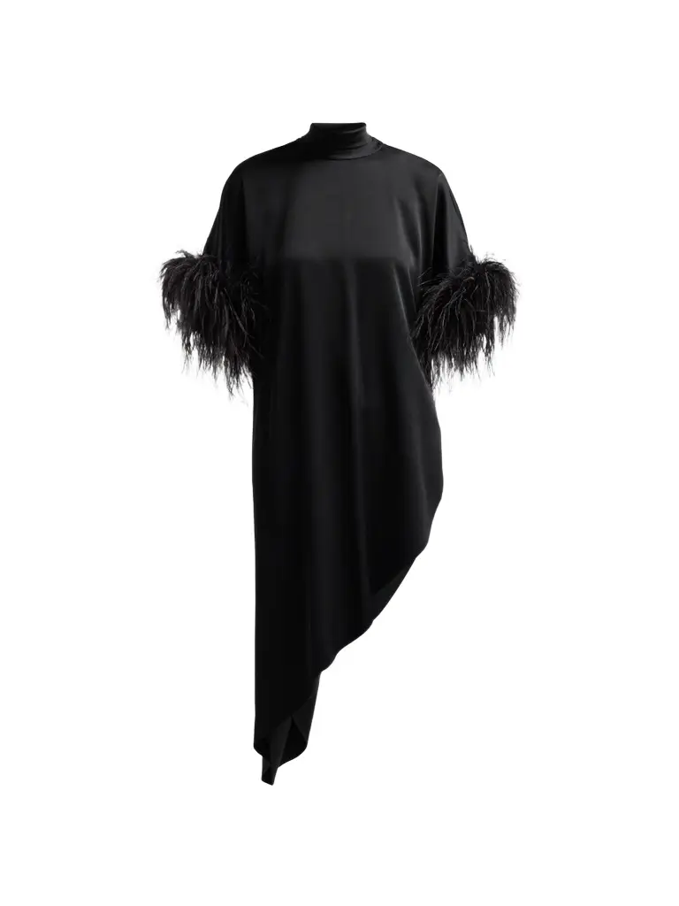 Ungaro Women's Kenzie Feather-Trimmed Satin Blouse