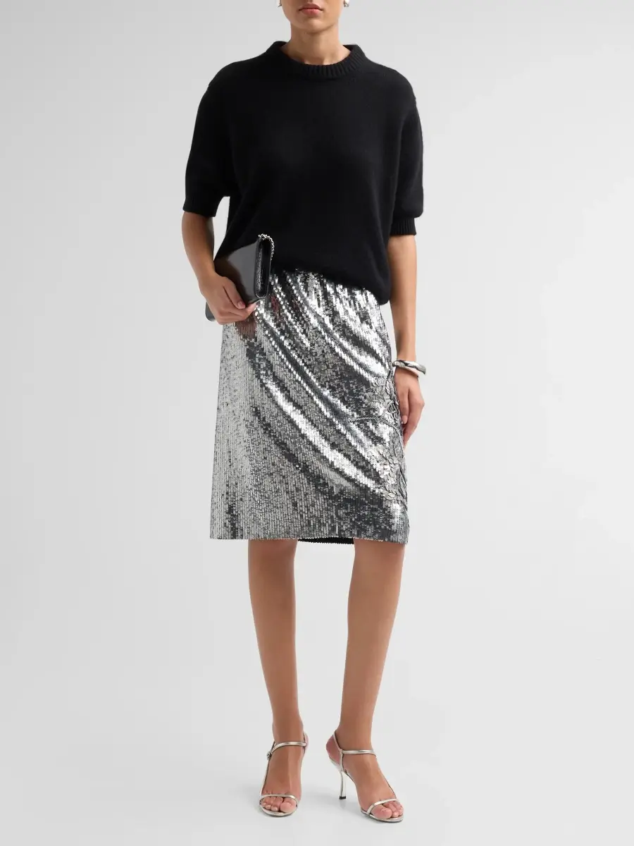 Ungaro Women's Rachel Sequined Knee-Length Skirt | Thumbnail 2 Ungaro Women's Rachel Sequined Knee-Length Skirt | Thumbnail 2