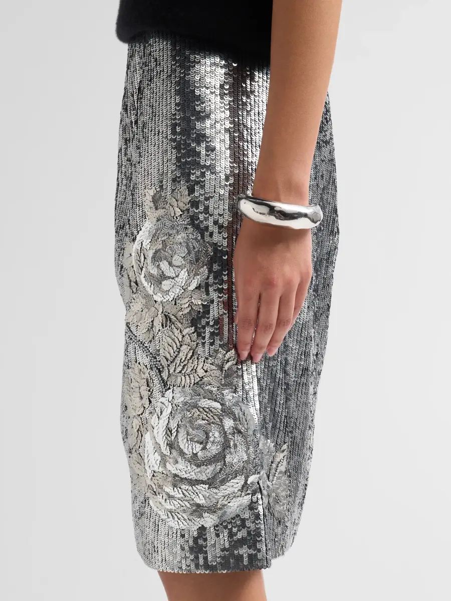 Ungaro Women's Rachel Sequined Knee-Length Skirt | Thumbnail 5 Ungaro Women's Rachel Sequined Knee-Length Skirt | Thumbnail 5