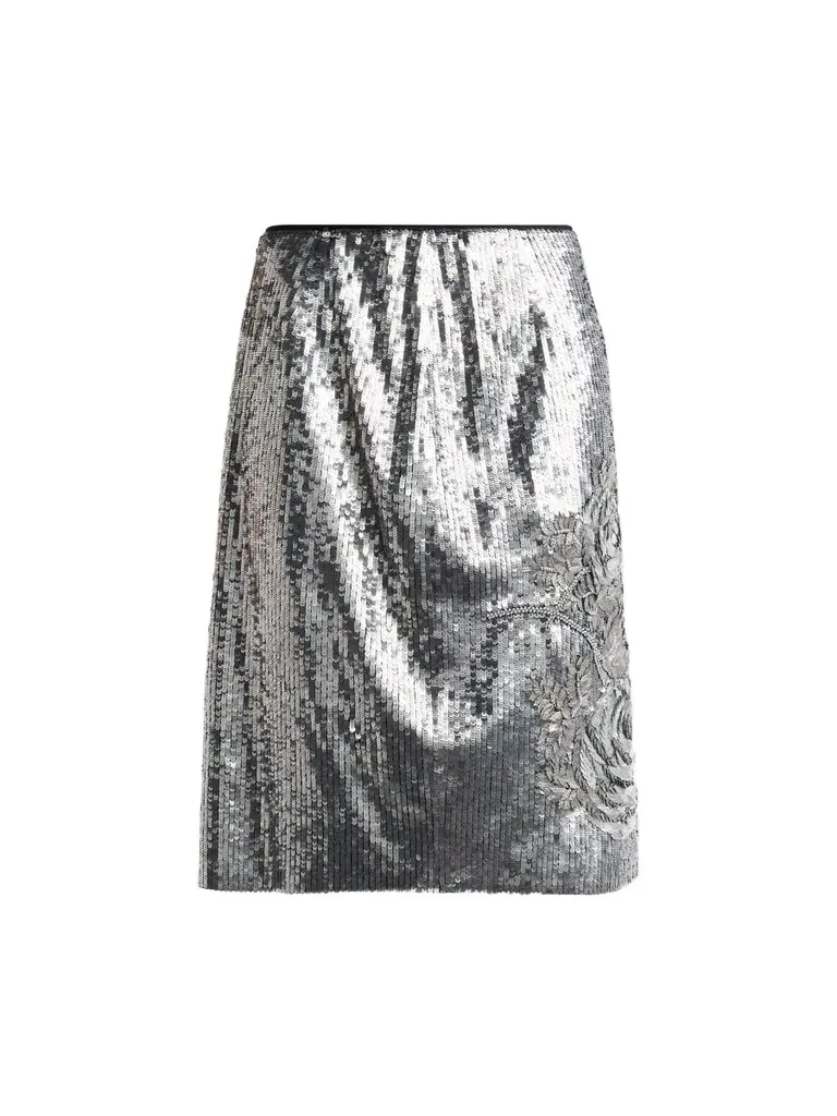 Women's Rachel Sequined Knee-Length Skirt Women's Rachel Sequined Knee-Length Skirt