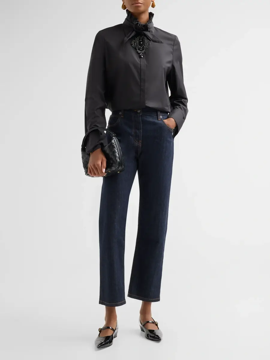 Kobi Halperin Women's Rocco Embellished Tie Blouse | Thumbnail 2 Kobi Halperin Women's Rocco Embellished Tie Blouse | Thumbnail 2