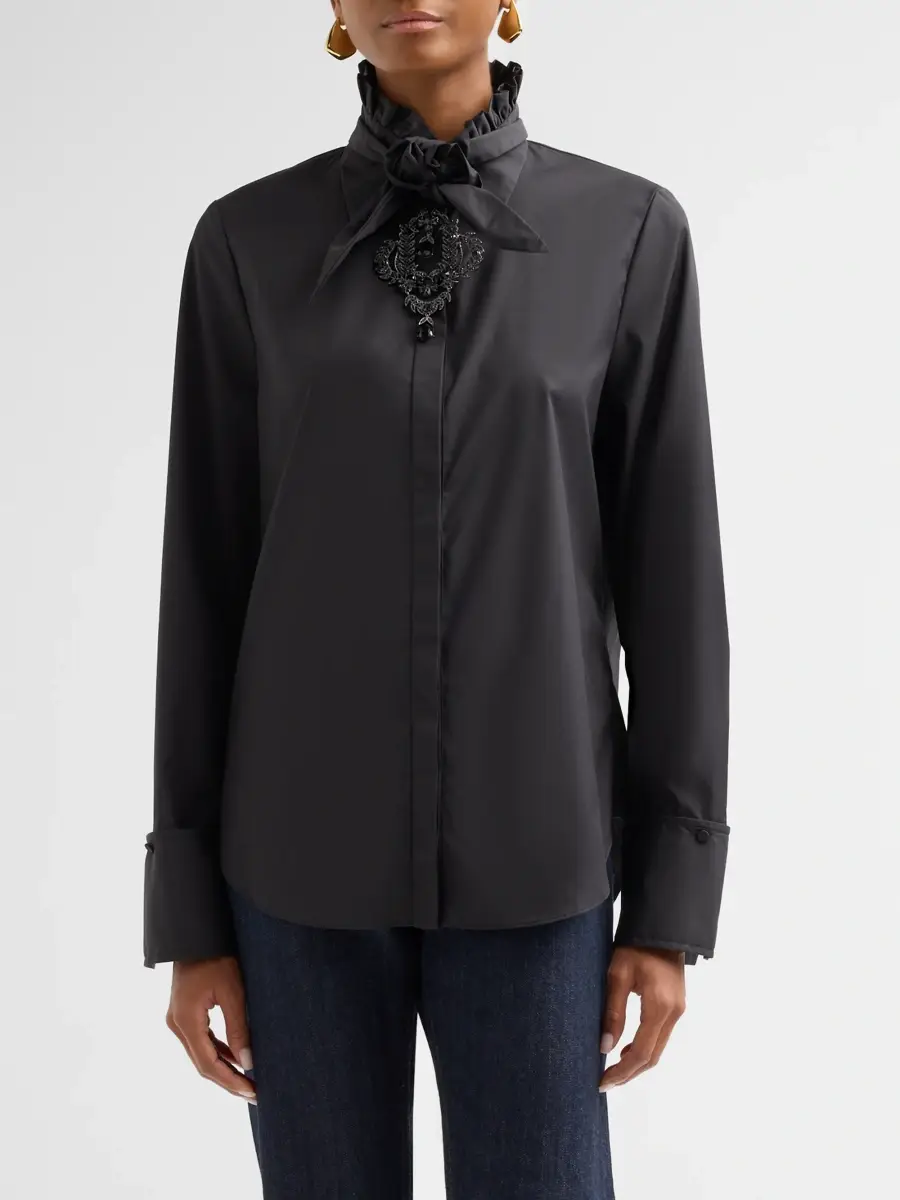 Kobi Halperin Women's Rocco Embellished Tie Blouse | Thumbnail 4 Kobi Halperin Women's Rocco Embellished Tie Blouse | Thumbnail 4