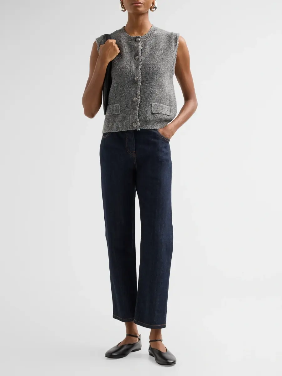 Kobi Halperin Women's Lilah Metallic Sleeveless Cardigan | Thumbnail 2