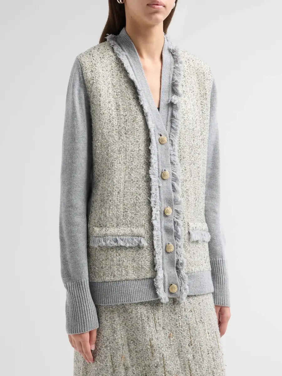 Ungaro Women's Trina Tweed Cardigan | Thumbnail 4 Ungaro Women's Trina Tweed Cardigan | Thumbnail 4