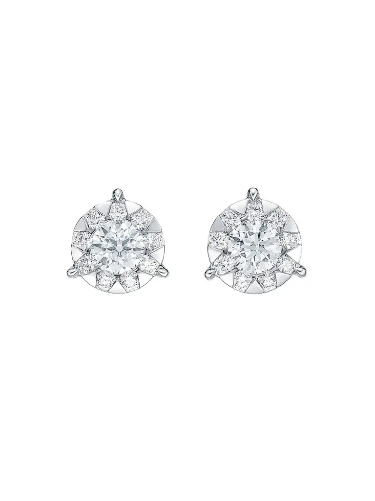 Women's Bouquet 18K White Gold & 0.31-0.36 TCW Diamond 3-Prong Stud Earrings Women's Bouquet 18K White Gold & 0.31-0.36 TCW Diamond 3-Prong Stud Earrings