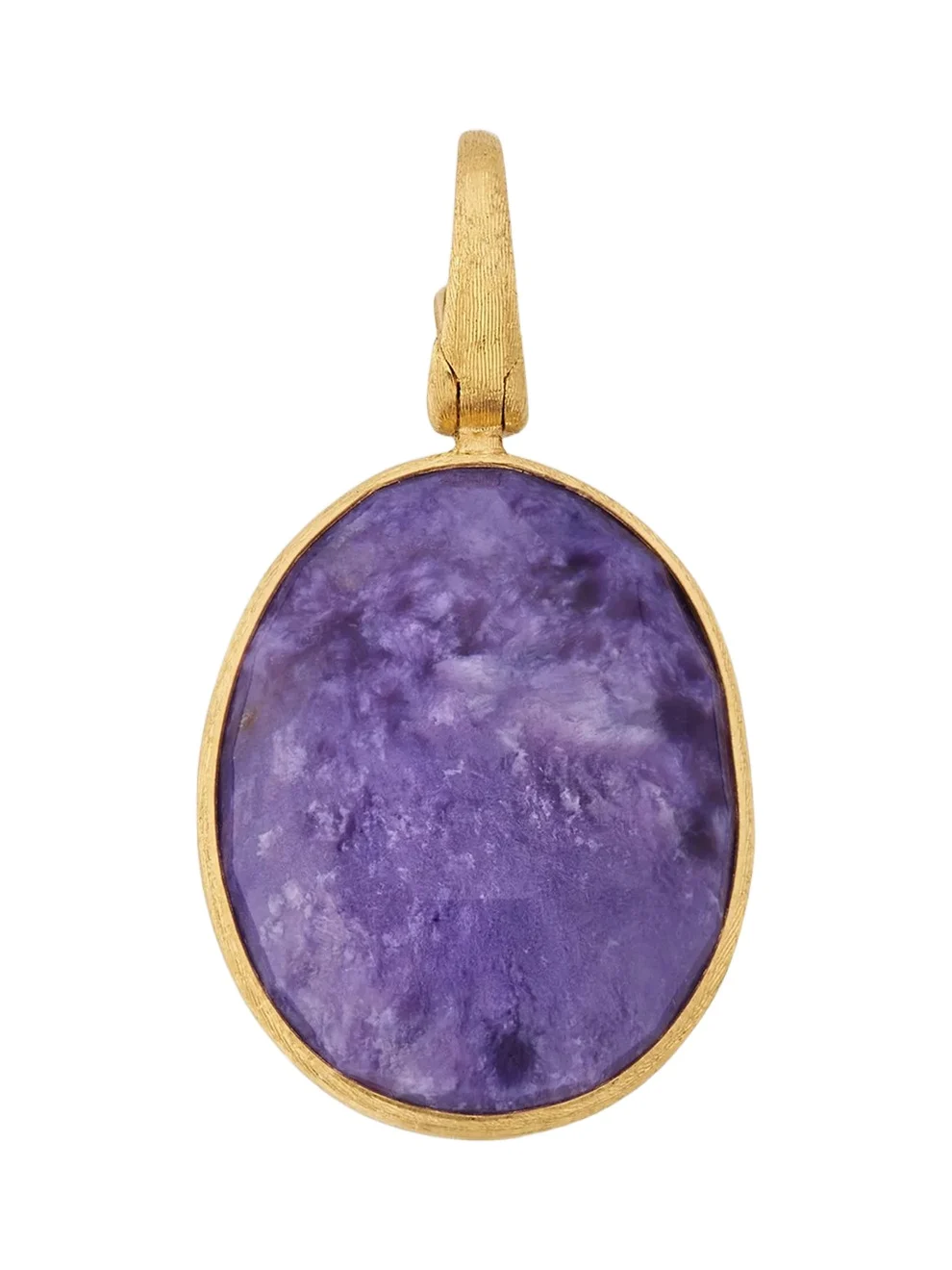 Women's Lunaria Color 18K Yellow Gold & Charoite Stackable Pendant Women's Lunaria Color 18K Yellow Gold & Charoite Stackable Pendant