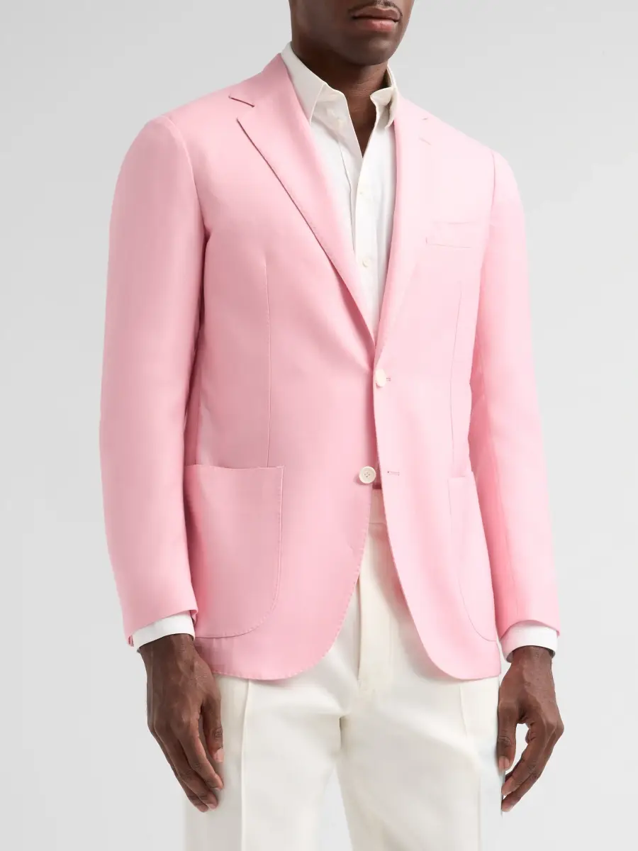 Sartorio Napoli Men's Solid Cashmere-Silk Single-Breasted Sport Coat | Thumbnail 4