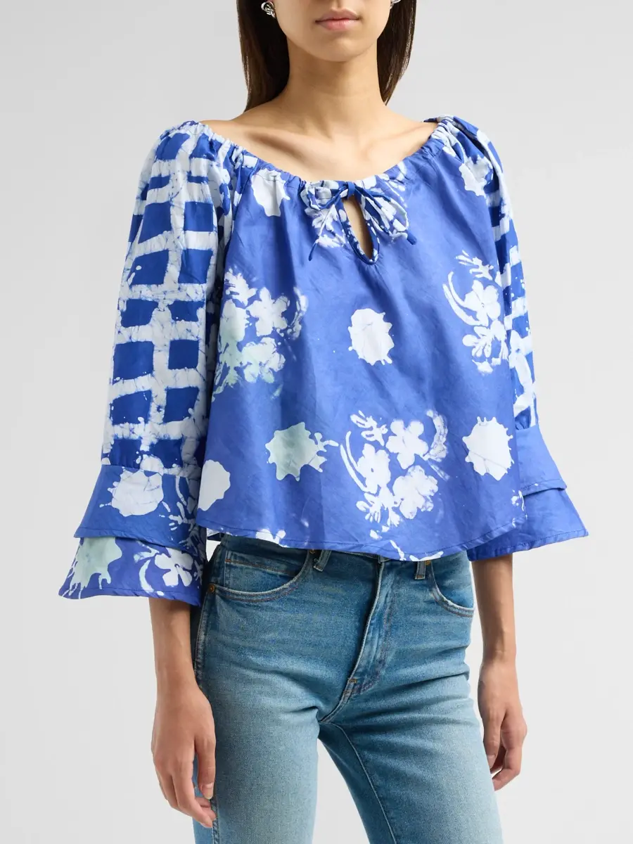 Busayo Women's Ibidun Printed Cotton Top | Thumbnail 4 Busayo Women's Ibidun Printed Cotton Top | Thumbnail 4