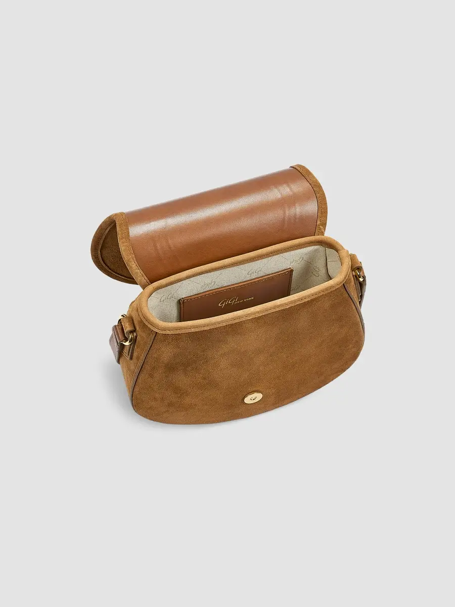 GiGi New York Women's Jenni Suede Saddle Bag | Thumbnail 4