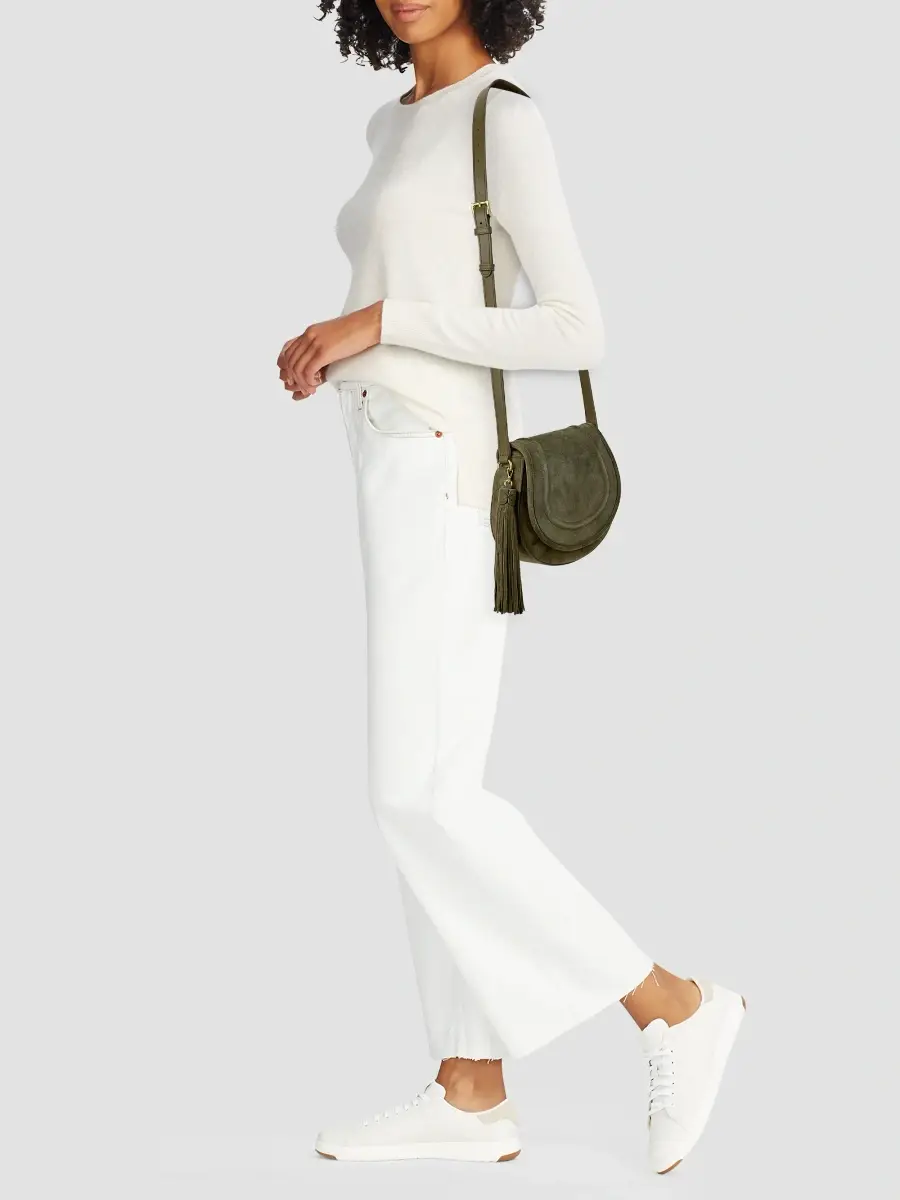 GiGi New York Women's Jenni Suede Saddle Bag | Thumbnail 2 GiGi New York Women's Jenni Suede Saddle Bag | Thumbnail 2