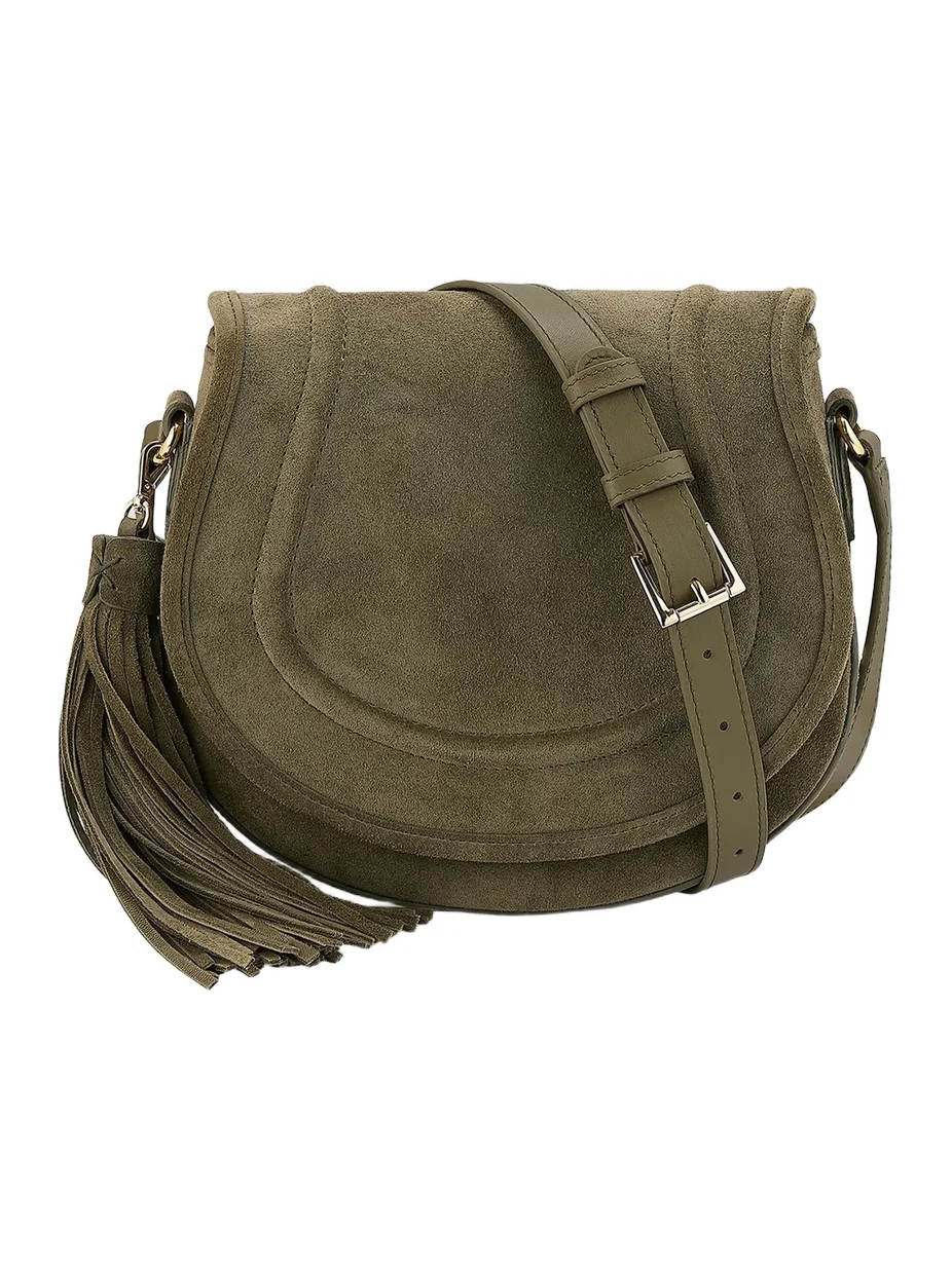 GiGi New York Women's Jenni Suede Saddle Bag