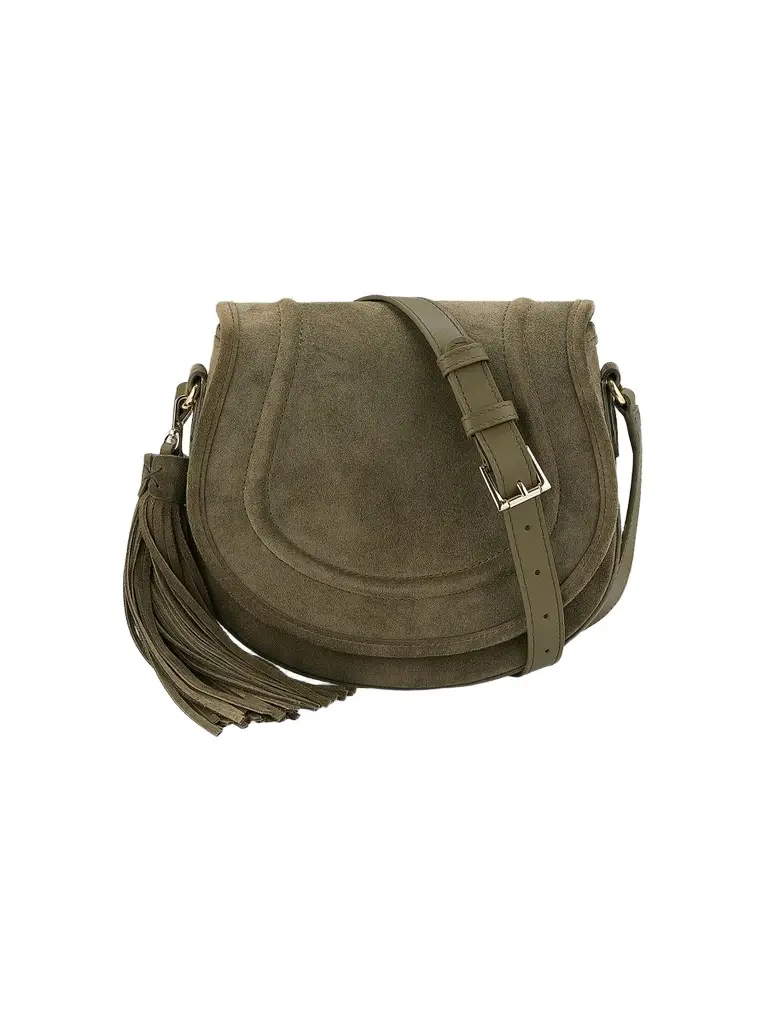 GiGi New York Women's Jenni Suede Saddle Bag