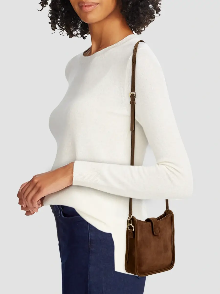 GiGi New York Women's Ellie Suede Crossbody Bag | Thumbnail 2