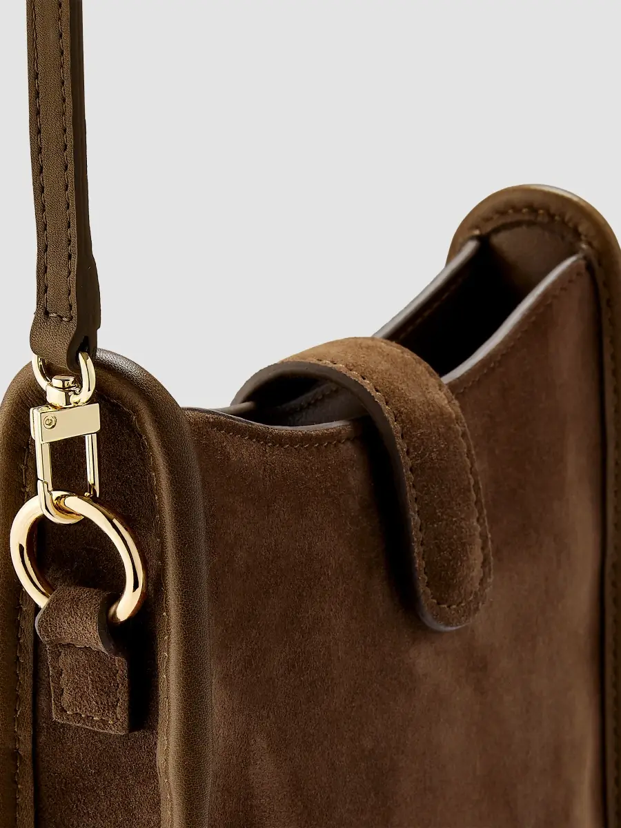 GiGi New York Women's Ellie Suede Crossbody Bag | Thumbnail 4