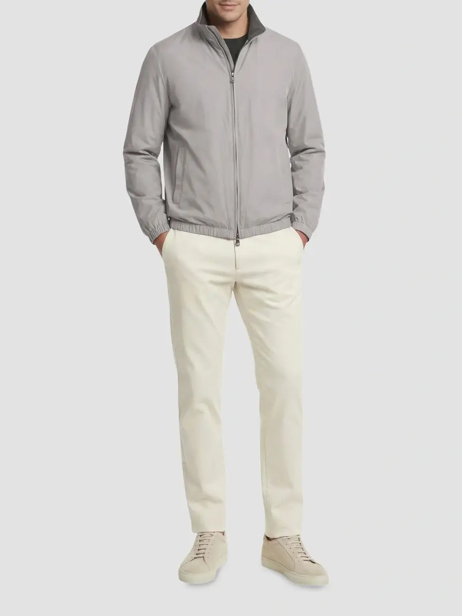 Gorski Men's Classic Reversible Bomber Jacket | Thumbnail 2 Gorski Men's Classic Reversible Bomber Jacket | Thumbnail 2