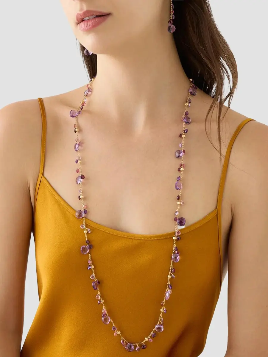 MARCO BICEGO Women's Paradise 18K Yellow Gold, Amethyst & Tourmaline Necklace | Thumbnail 2 MARCO BICEGO Women's Paradise 18K Yellow Gold, Amethyst & Tourmaline Necklace | Thumbnail 2