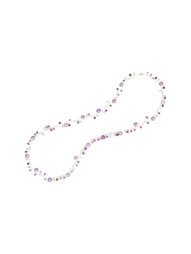 Women's Paradise 18K Yellow Gold, Amethyst & Tourmaline Necklace Women's Paradise 18K Yellow Gold, Amethyst & Tourmaline Necklace
