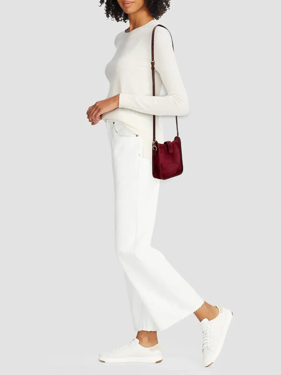 GiGi New York Women's Ellie Suede Crossbody Bag | Thumbnail 2