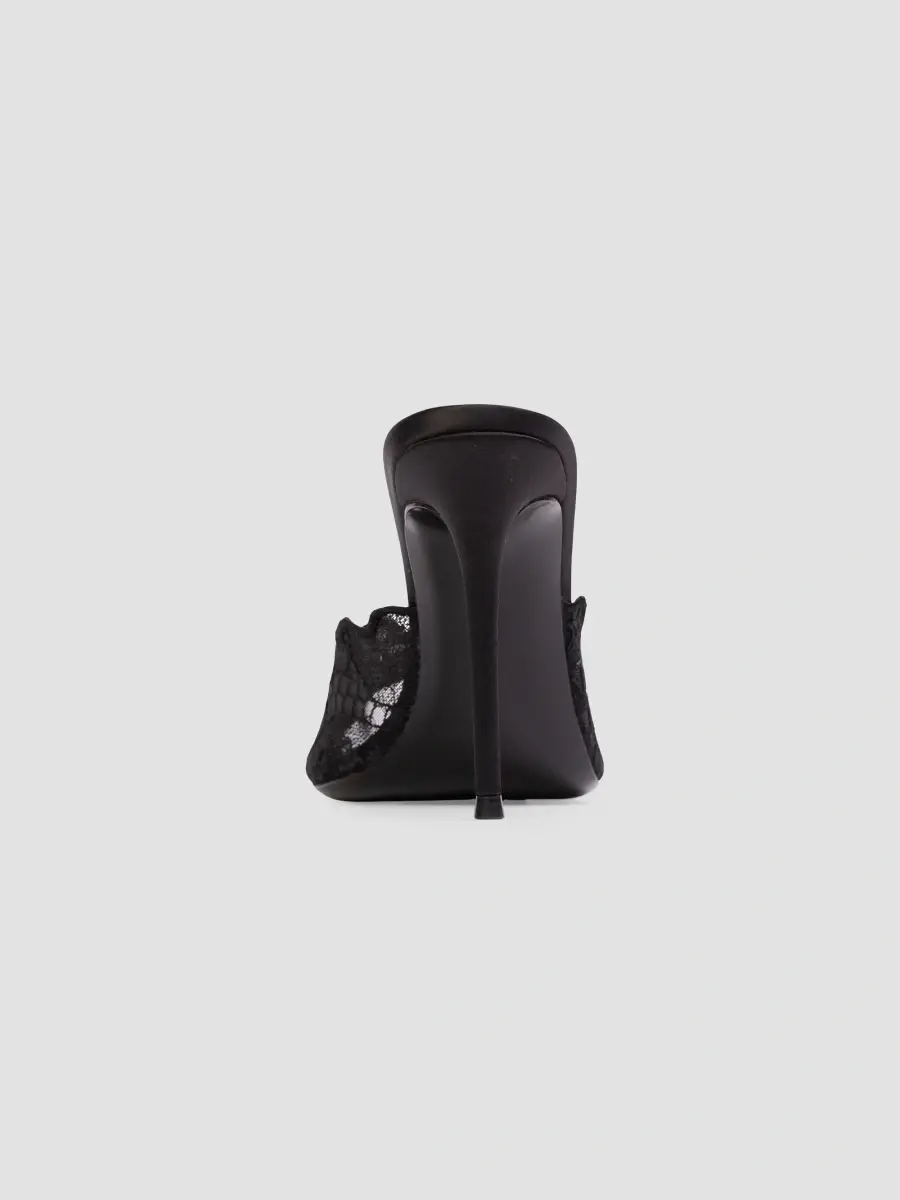Black Suede Studio Women's Rhys 100MM Mules | Thumbnail 4