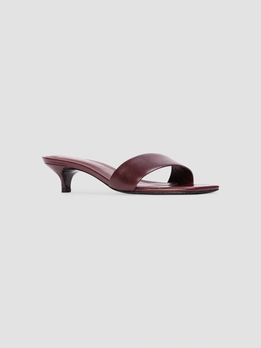 Black Suede Studio Women's Avery 35MM Slip-On Sandals | Thumbnail 2