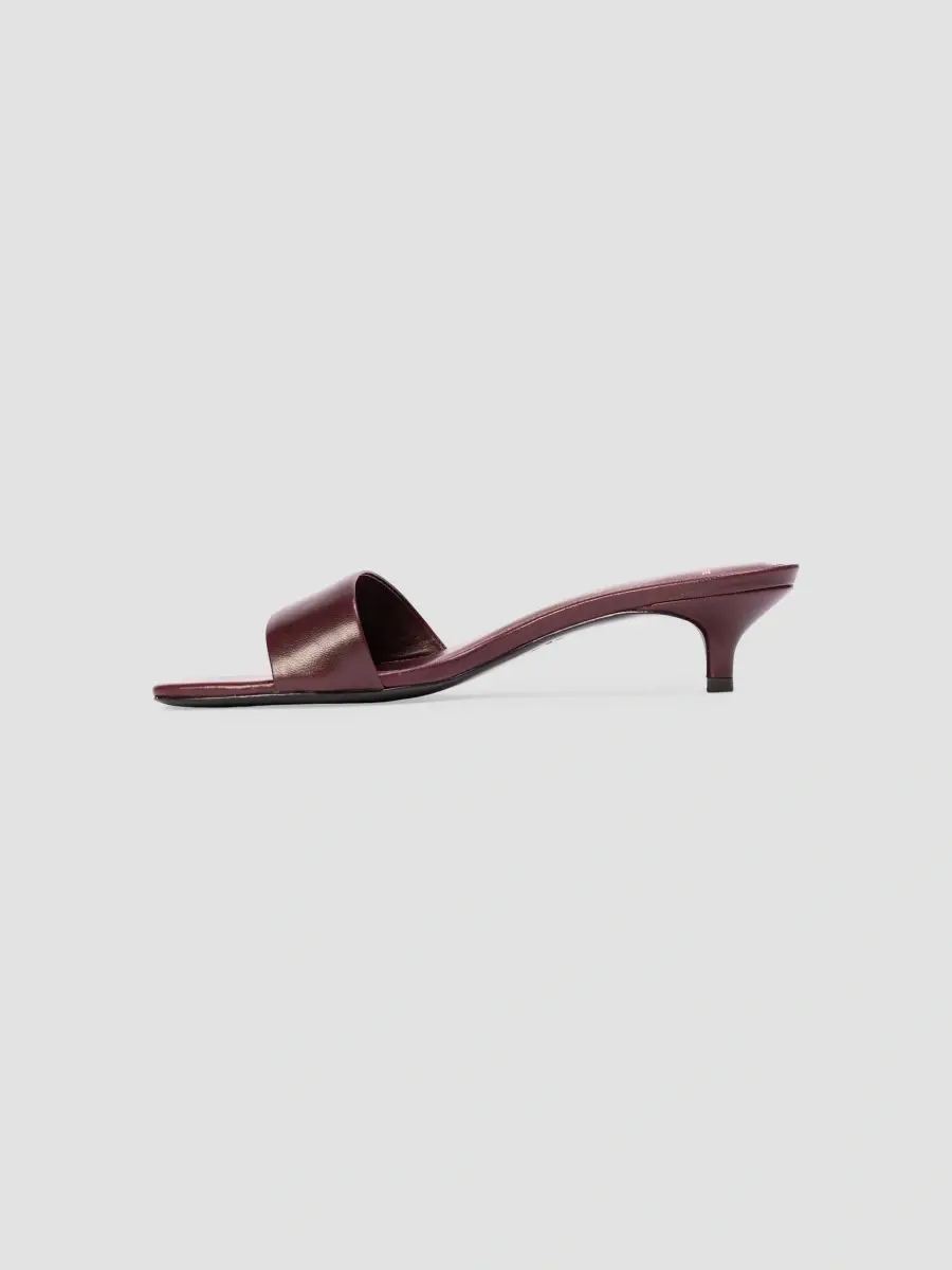 Black Suede Studio Women's Avery 35MM Slip-On Sandals | Thumbnail 3