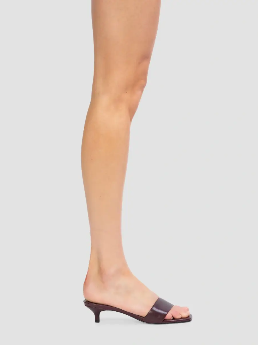 Black Suede Studio Women's Avery 35MM Slip-On Sandals | Thumbnail 6