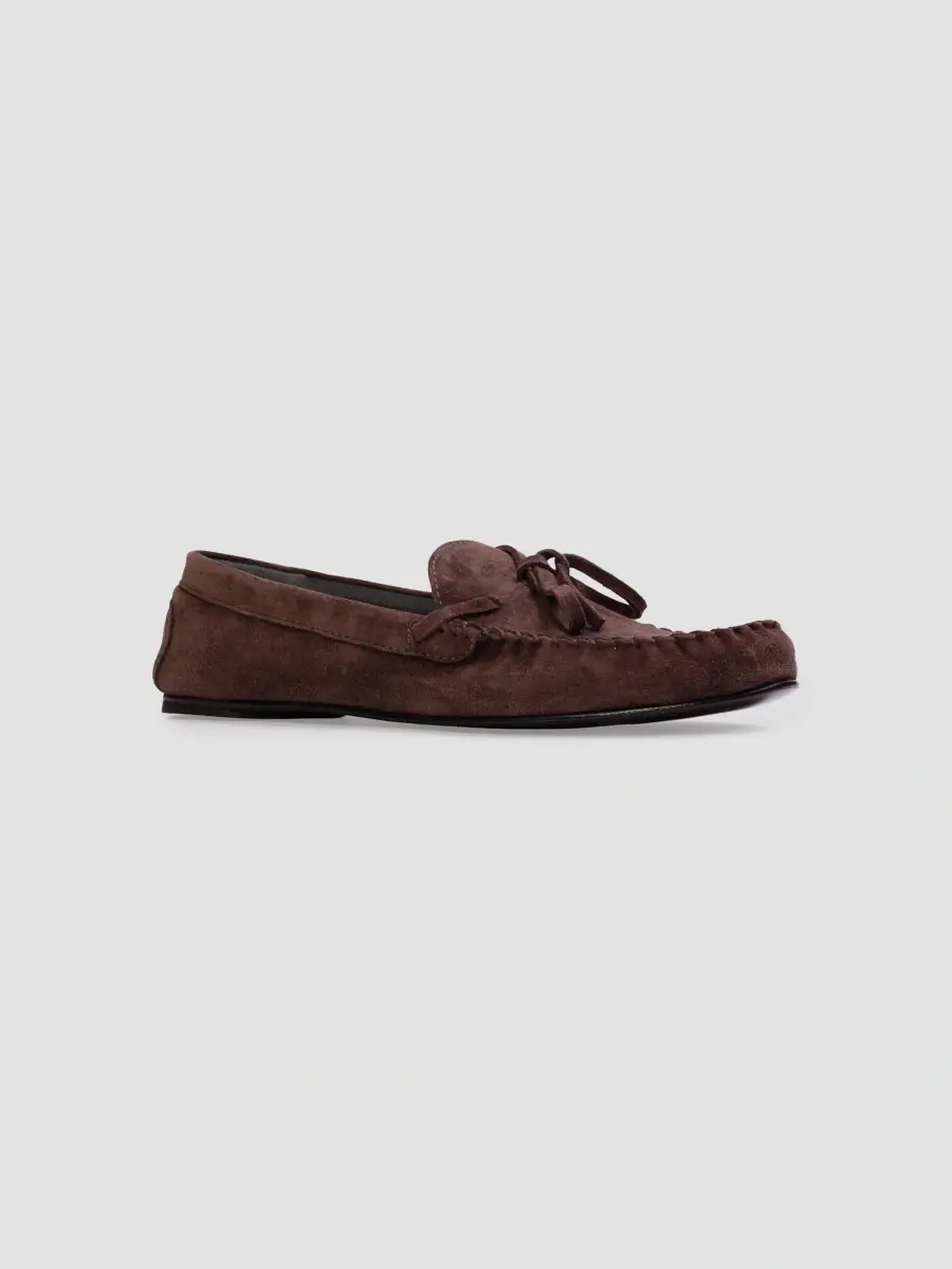Black Suede Studio Women's Solana Suede Loafers | Thumbnail 2