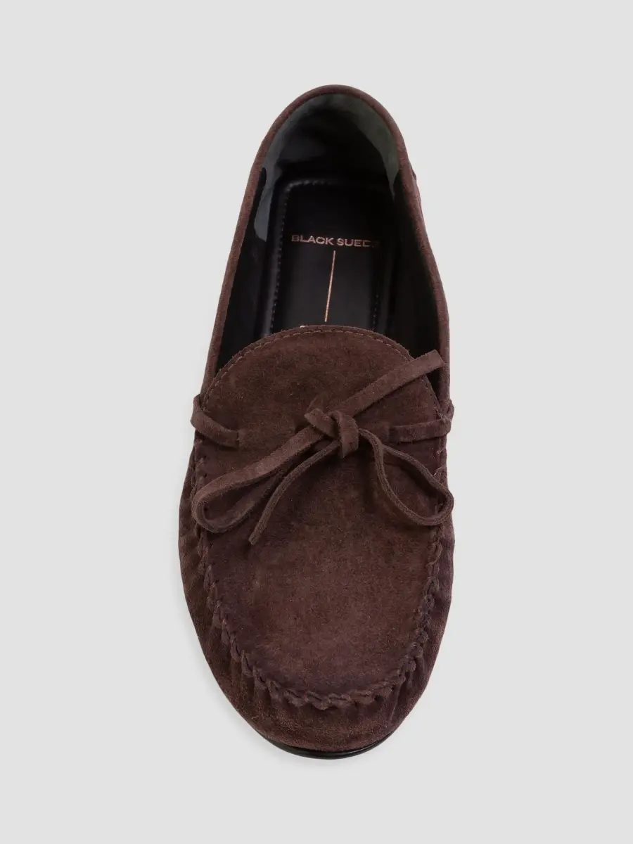 Black Suede Studio Women's Solana Suede Loafers | Thumbnail 5