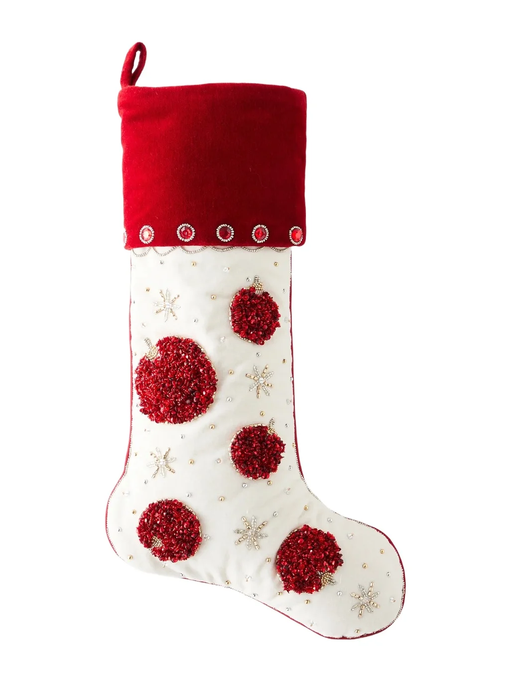Kim Seybert Empire State Xmas Ornaments Stocking