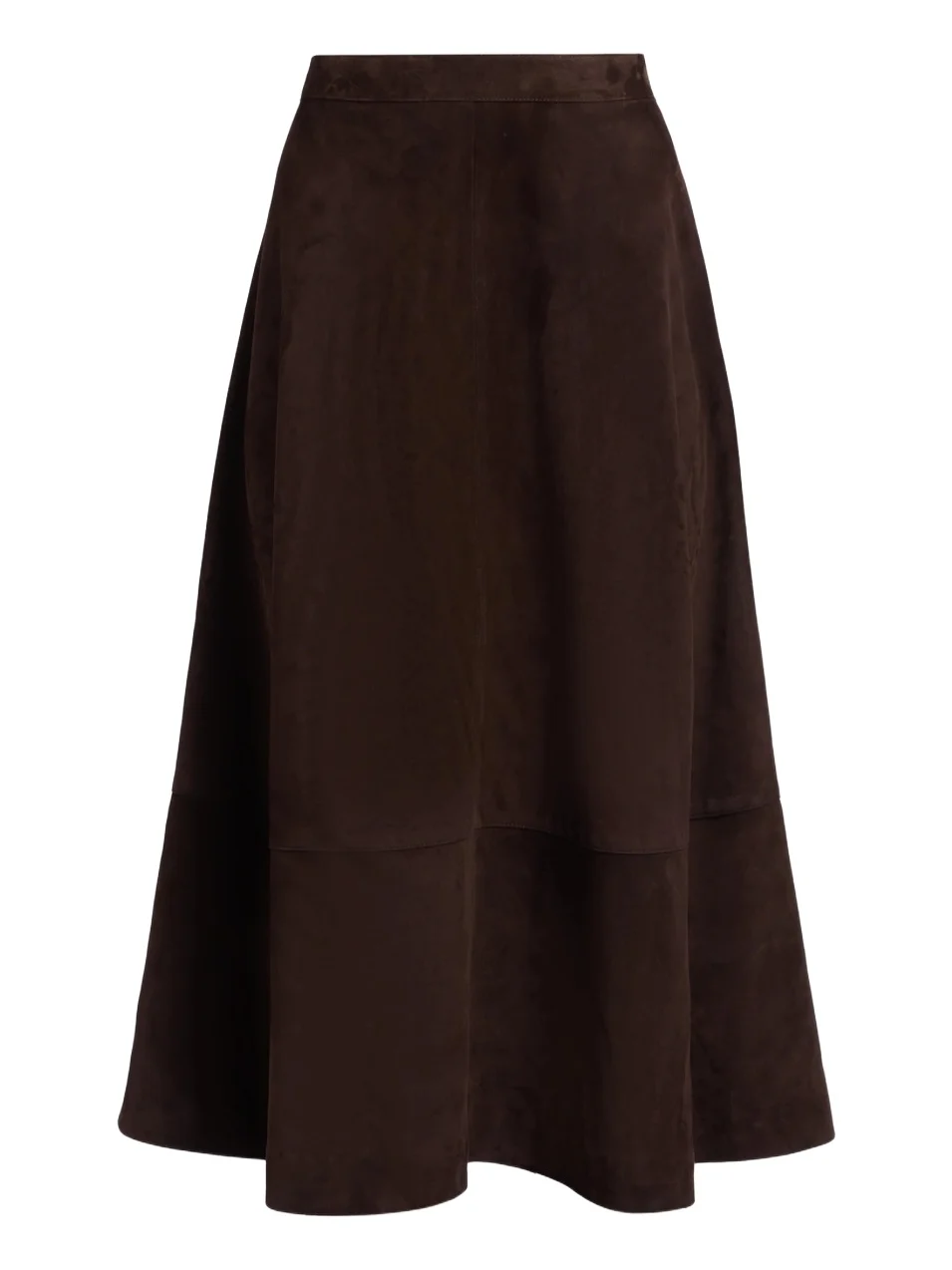 Women's Circle-Cut Suede Midi Skirt Women's Circle-Cut Suede Midi Skirt