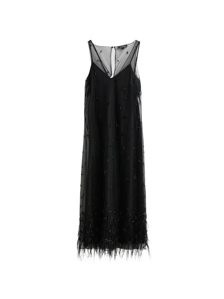 Women's Odessa Tulle Embellished Midi Dress Women's Odessa Tulle Embellished Midi Dress
