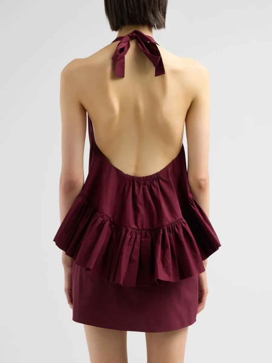 AZEEZA Women's Winston Poplin Halter Top | Thumbnail 3 AZEEZA Women's Winston Poplin Halter Top | Thumbnail 3