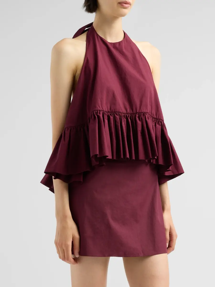 AZEEZA Women's Winston Poplin Halter Top | Thumbnail 4 AZEEZA Women's Winston Poplin Halter Top | Thumbnail 4