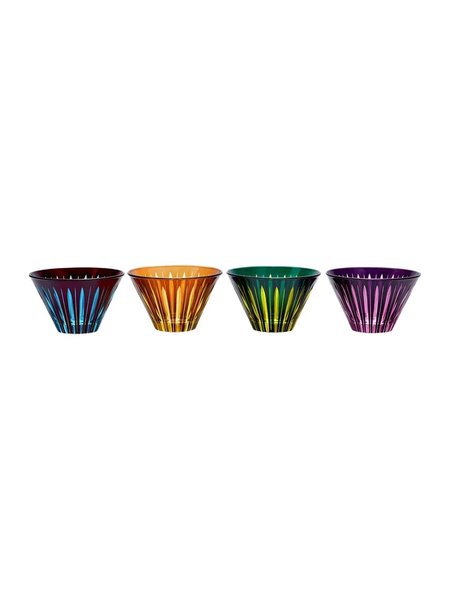 L'Objet Prism 4-Piece Glass Condiment Bowl Set