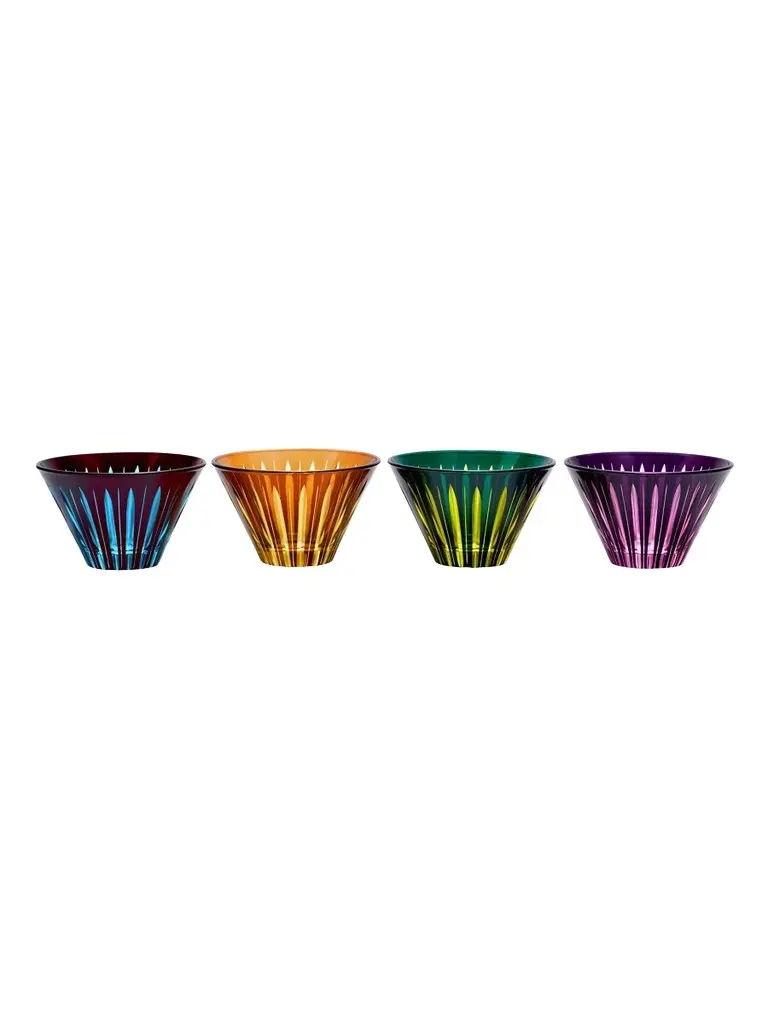 Prism 4-Piece Glass Condiment Bowl Set Prism 4-Piece Glass Condiment Bowl Set