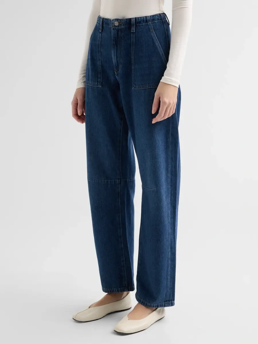 Le Jean Women's Utility Mid-Rise Soft Barrel-Leg Jeans | Thumbnail 4 Le Jean Women's Utility Mid-Rise Soft Barrel-Leg Jeans | Thumbnail 4