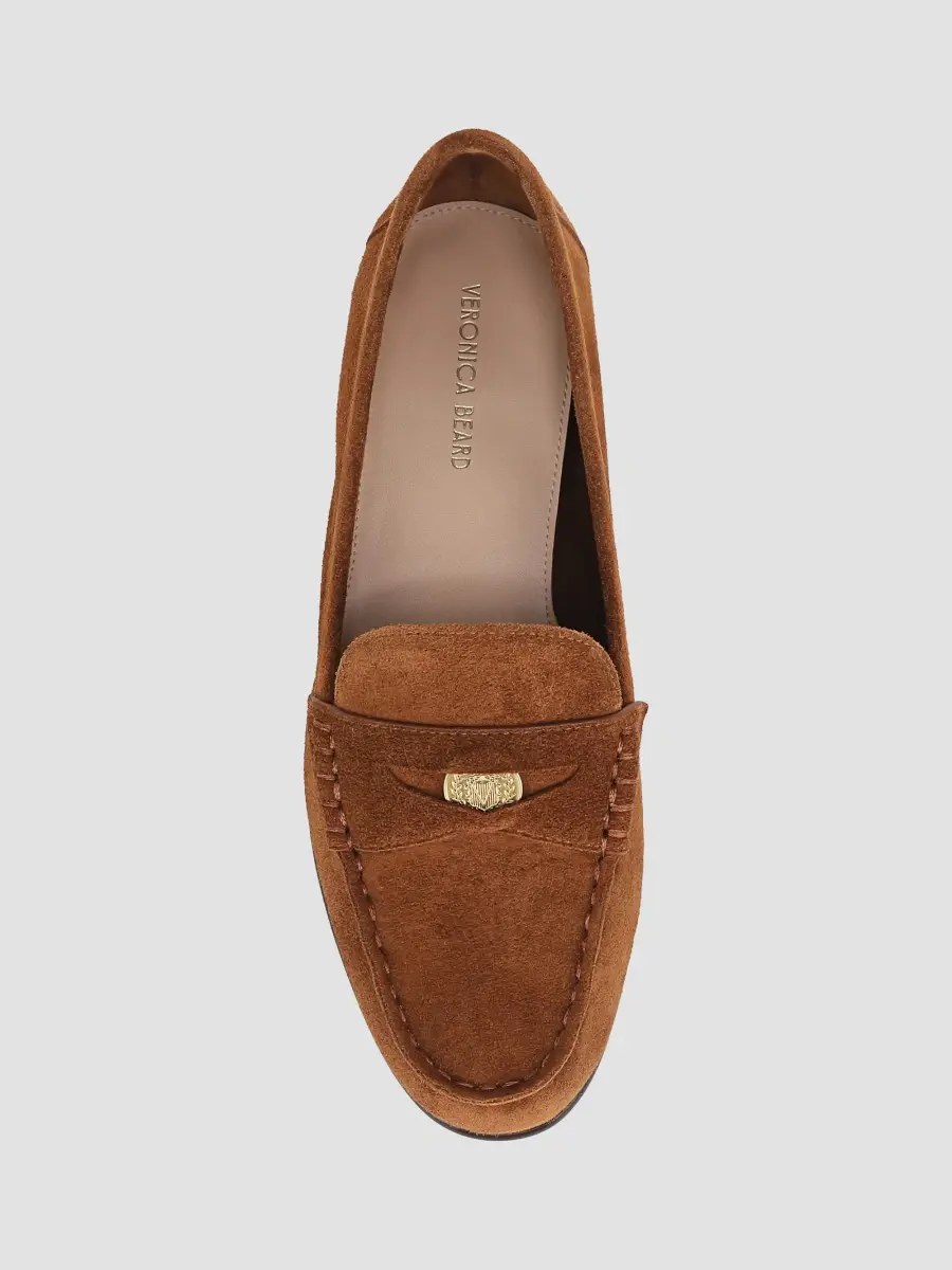 Veronica Beard Women's Hazelwood Suede Penny Loafers | Thumbnail 4 Veronica Beard Women's Hazelwood Suede Penny Loafers | Thumbnail 4