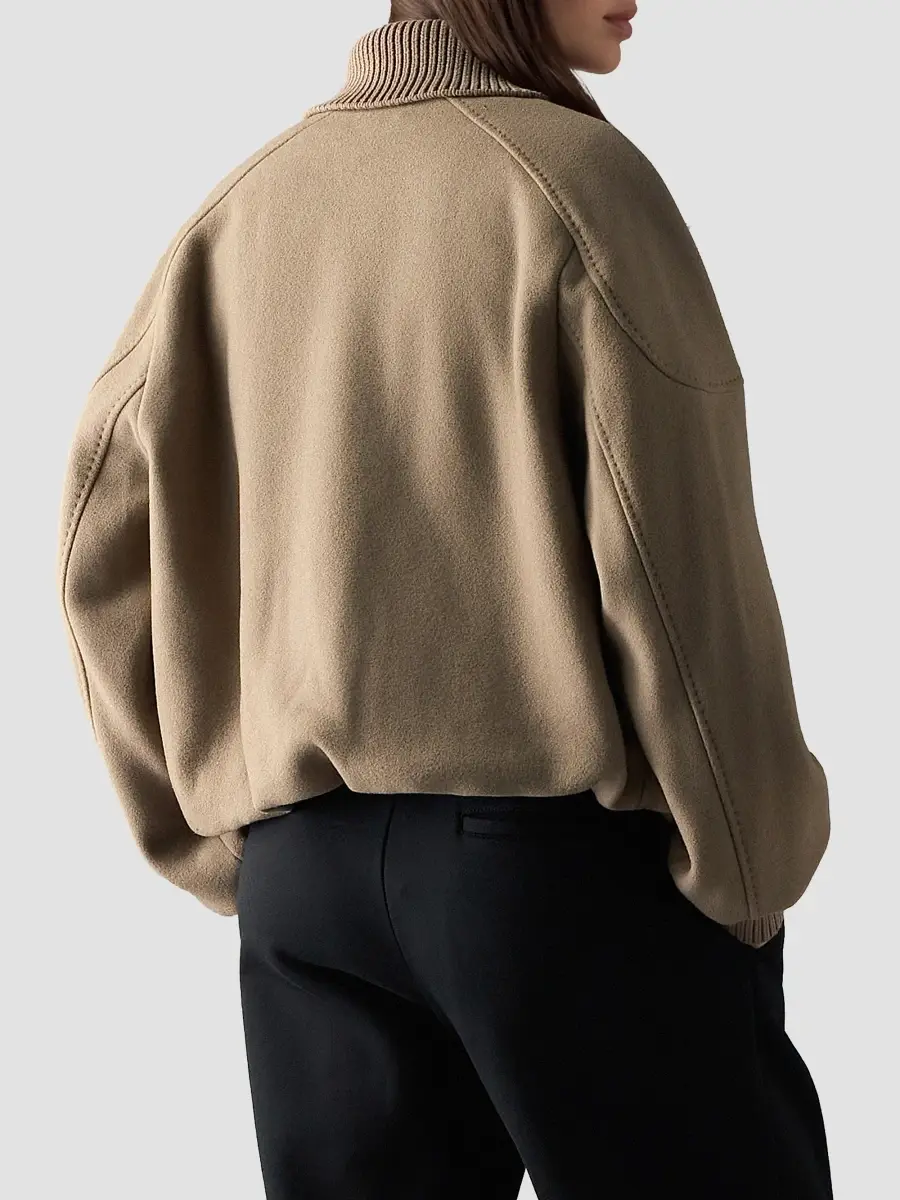 Moose Knuckles Women's Grid 3-In-1 Wool Bomber | Thumbnail 3