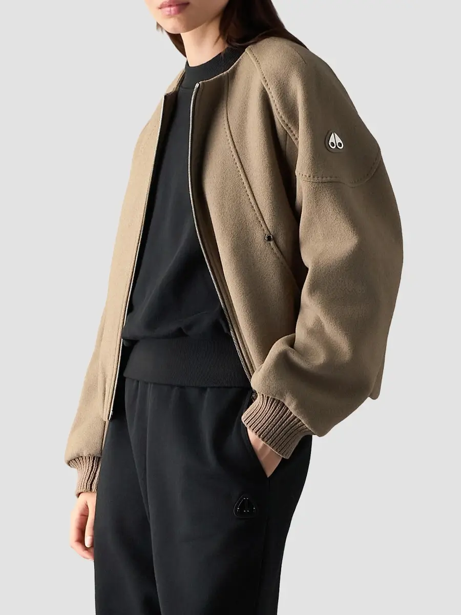 Moose Knuckles Women's Grid 3-In-1 Wool Bomber | Thumbnail 6