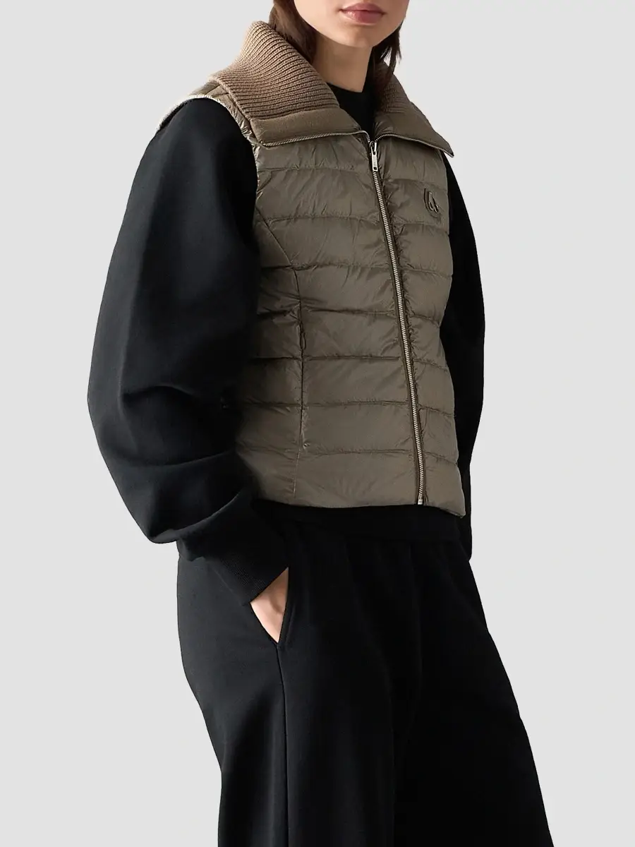 Moose Knuckles Women's Grid 3-In-1 Wool Bomber | Thumbnail 7