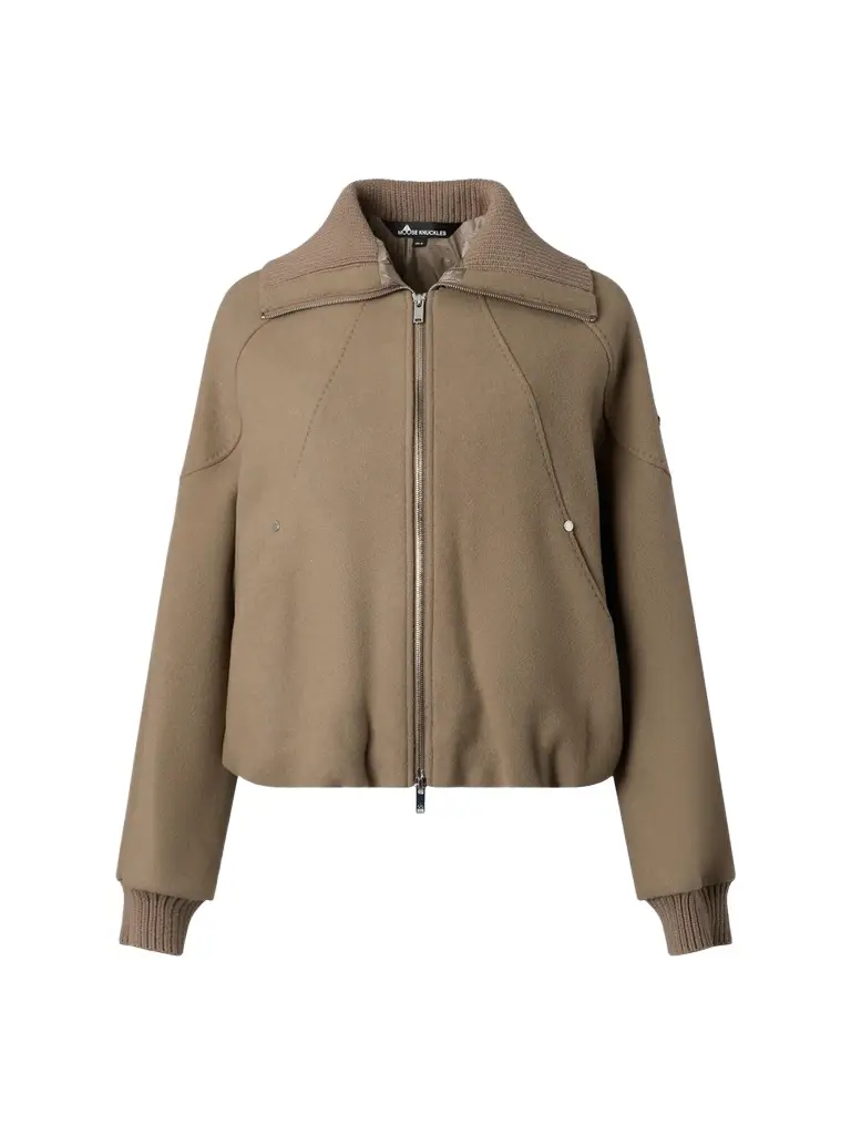 Moose Knuckles Women's Grid 3-In-1 Wool Bomber