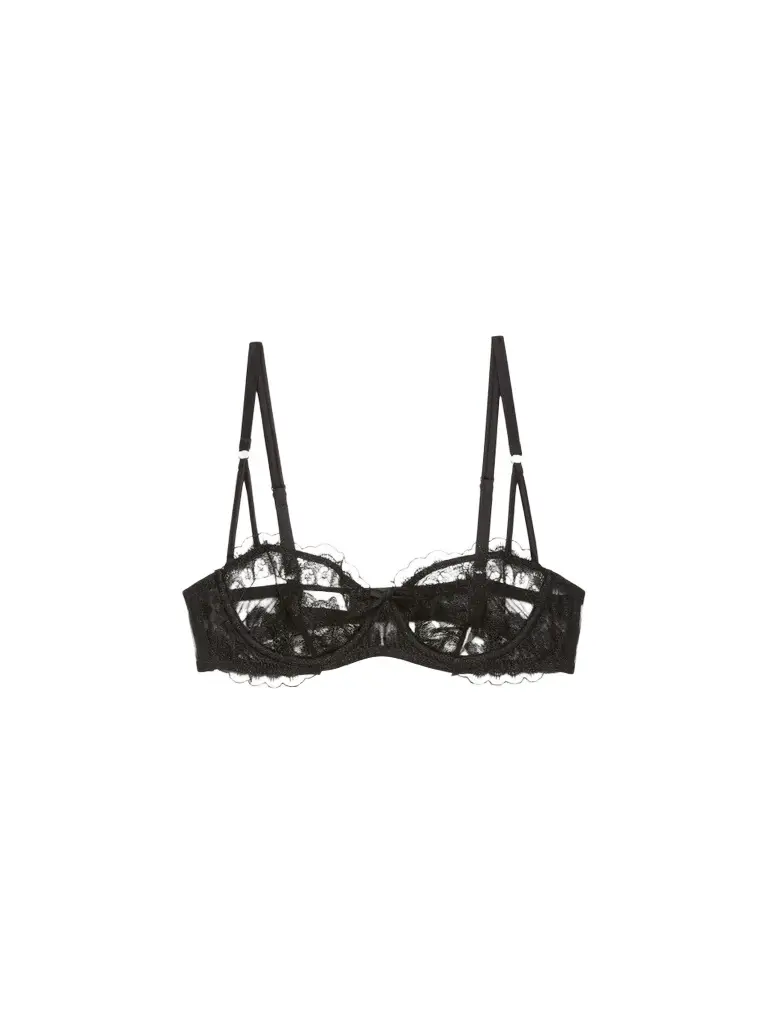 Fleur du Mal Women's Mila Embroidered-Lace Balconette Bra