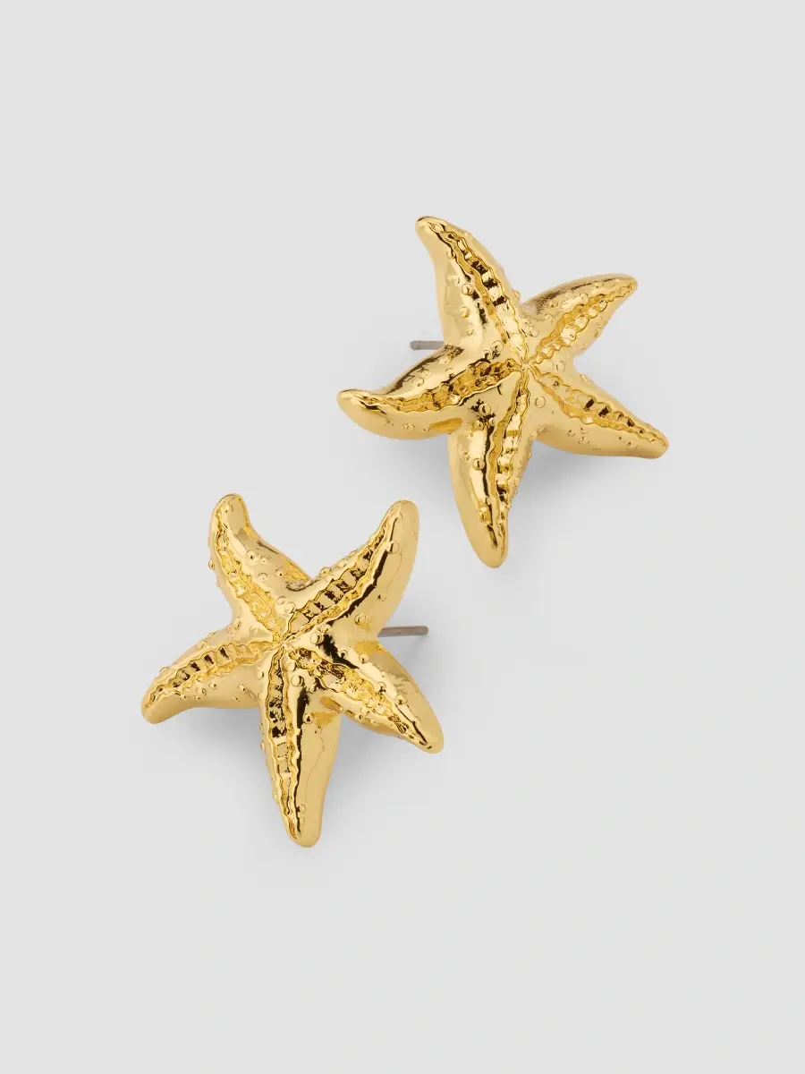 Lele Sadoughi Women's 14K-Gold-Plated Starfish Stud Earrings | Thumbnail 4 Lele Sadoughi Women's 14K-Gold-Plated Starfish Stud Earrings | Thumbnail 4