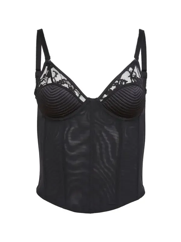 Women's Bebe Topstitched Bustier Top Women's Bebe Topstitched Bustier Top
