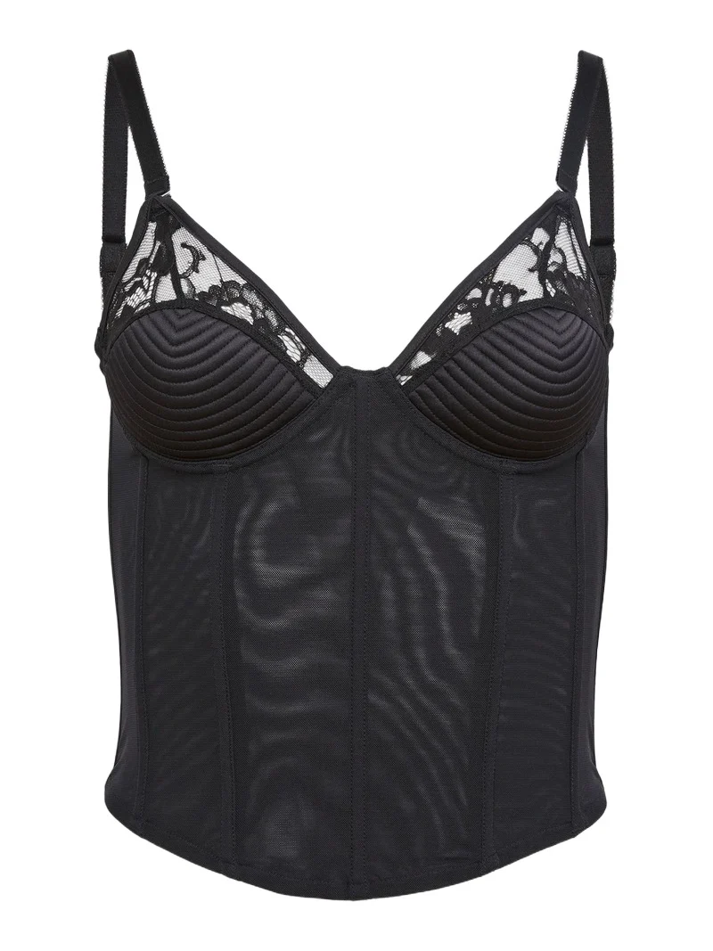 Women's Bebe Topstitched Bustier Top Women's Bebe Topstitched Bustier Top