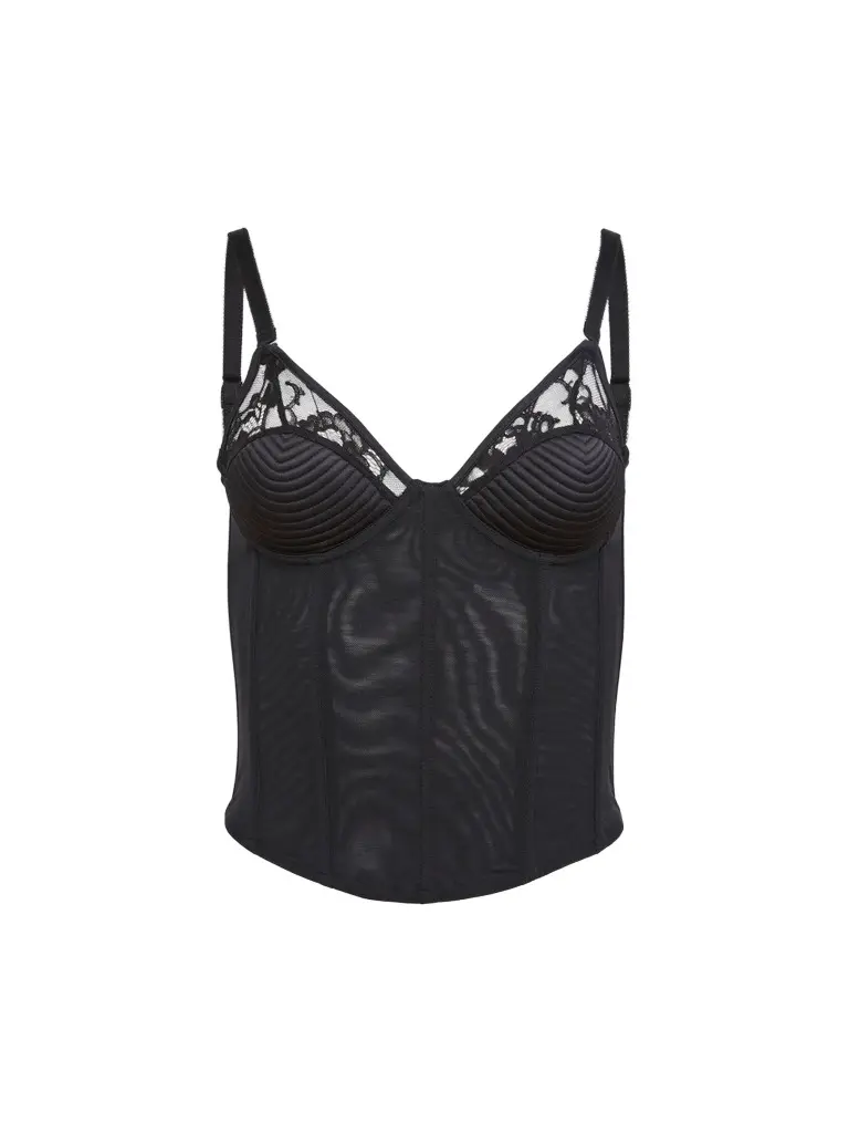 Fleur du Mal Women's Bebe Topstitched Bustier Top