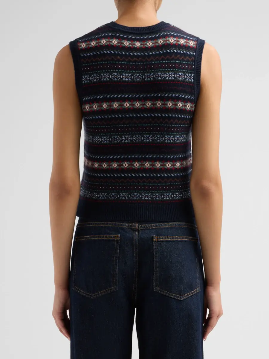 DÔEN Women's Vincent Wool-Cashmere Sweater Vest | Thumbnail 3 DÔEN Women's Vincent Wool-Cashmere Sweater Vest | Thumbnail 3